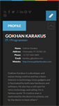 Mobile Screenshot of gokhankarakus.com